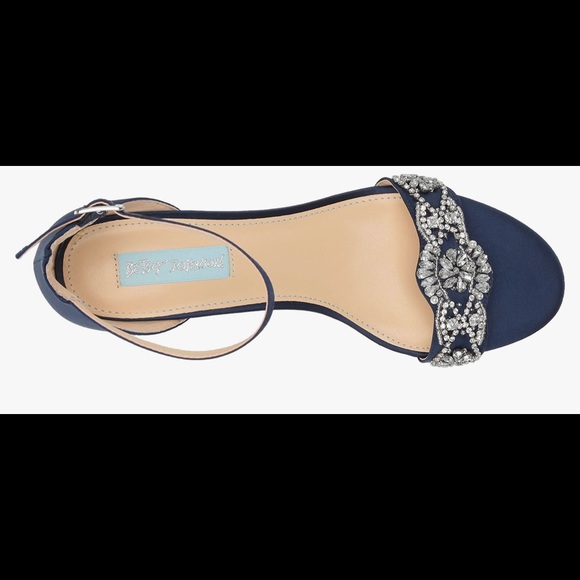 Blue by Betsey Johnson Women's SB-Mel Heeled Sandal, Navy - Picture 3 of 7